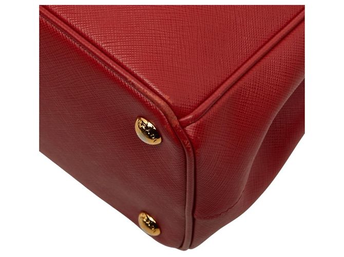 Borsa a mano Galleria Prada in pelle Saffiano con placca logo Triangle - vista 4