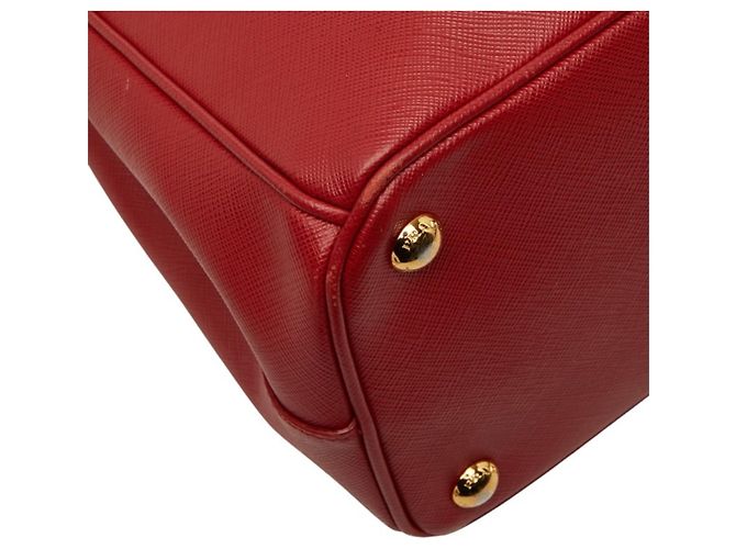 Borsa a mano Galleria Prada in pelle Saffiano con placca logo Triangle - vista 7
