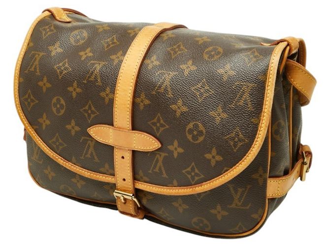 Borsa a tracolla Louis Vuitton Monogram Saumur 30 - vista 2
