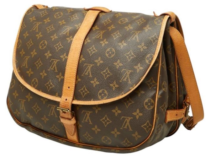 Borsa a tracolla Louis Vuitton Monogram Saumur 35 - vista 2