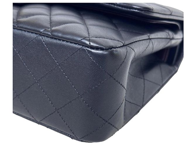 Chanel Classic Double Flap Medium Schwarz Lammleder - Ansicht 3