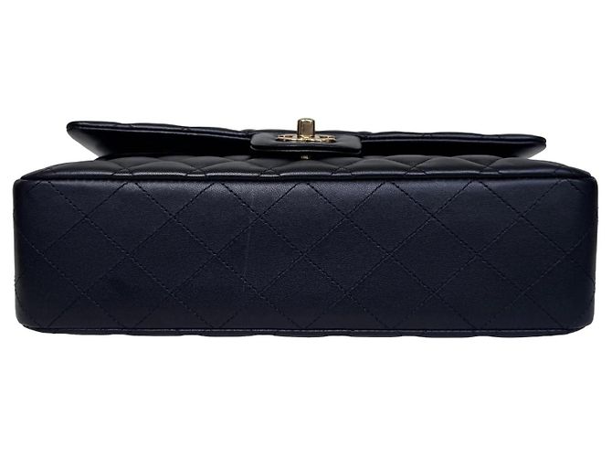 Chanel Classic Double Flap Medium Schwarz Lammleder - Ansicht 7