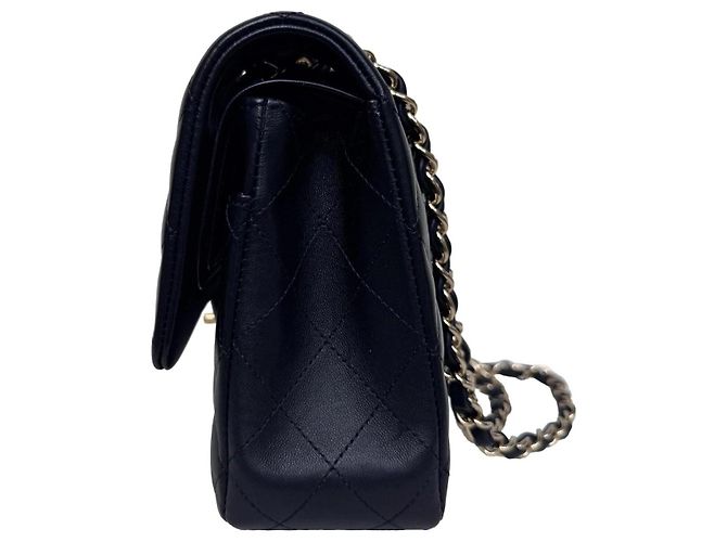 Chanel Classic Double Flap Medium Schwarz Lammleder - Ansicht 9