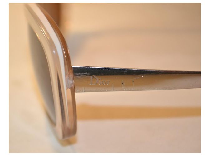 Dior Extase 2 Occhiali da sole Beige Plastica e Metallo - vista 4