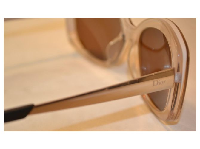 Dior Extase 2 Occhiali da sole Beige Plastica e Metallo - vista 6