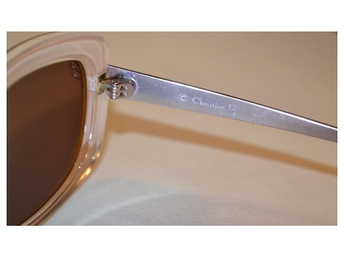 Dior Extase 2 Occhiali da sole Beige Plastica e Metallo - vista 7