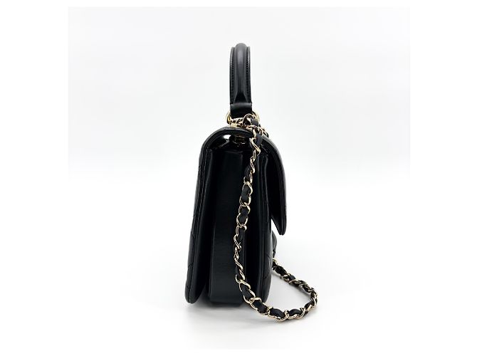 Chanel Trendy Crystal CC Top Handle Quilted Lambskin Mini - vista 4