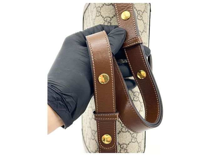 Gucci Horsebit 1955 GG Coated Canvas with Leather Small - vista 7