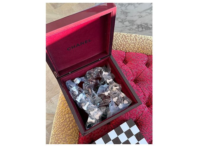 Chanel Set di scacchi laccato rosso e nero - vista 12