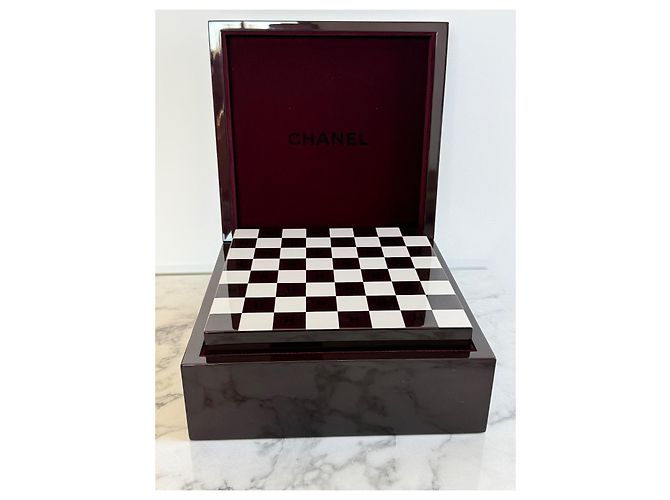 Chanel Set di scacchi laccato rosso e nero - vista 2