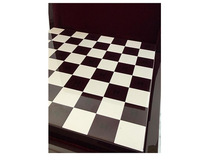 Chanel Set di scacchi laccato rosso e nero - vista 4