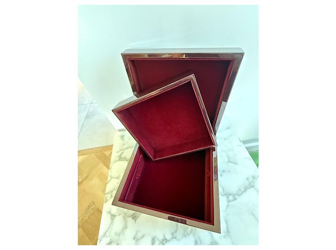 Chanel Set di scacchi laccato rosso e nero - vista 6