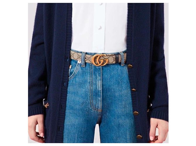 Gucci GG Marmont Gürtel aus Leder - Ansicht 6