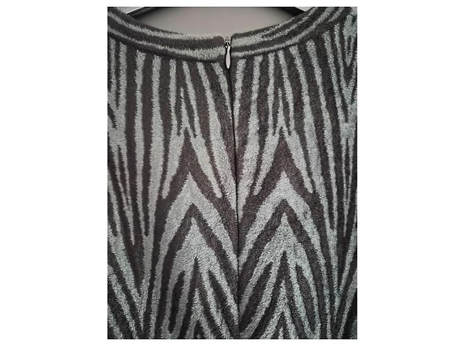 Alaïa ausgestelltes Kleid Zebra-Print Viskose Polyamid - Ansicht 10