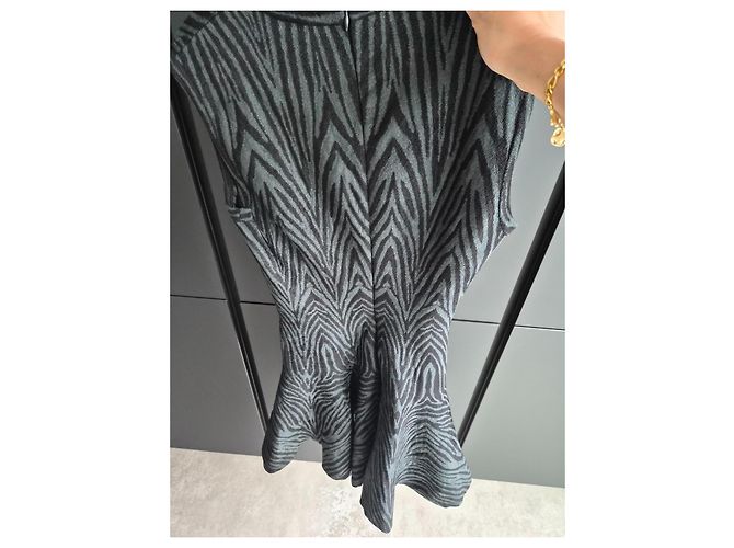 Alaïa ausgestelltes Kleid Zebra-Print Viskose Polyamid - Ansicht 11