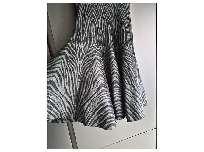 Alaïa ausgestelltes Kleid Zebra-Print Viskose Polyamid - Ansicht 3