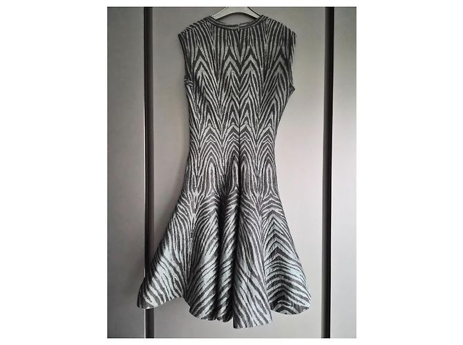 Alaïa ausgestelltes Kleid Zebra-Print Viskose Polyamid - Ansicht 9