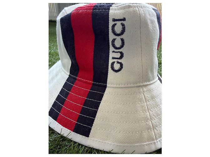Gucci gestreifter Bucket Hat - Ansicht 12