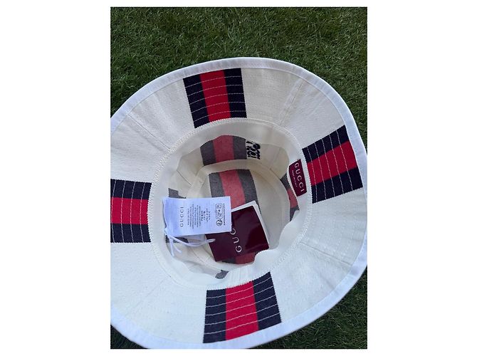 Gucci gestreifter Bucket Hat - Ansicht 3