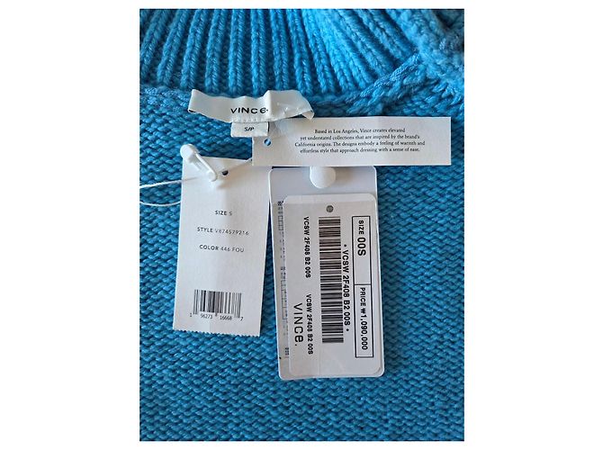 Vince Jersey de cuello alto azul - vista 3