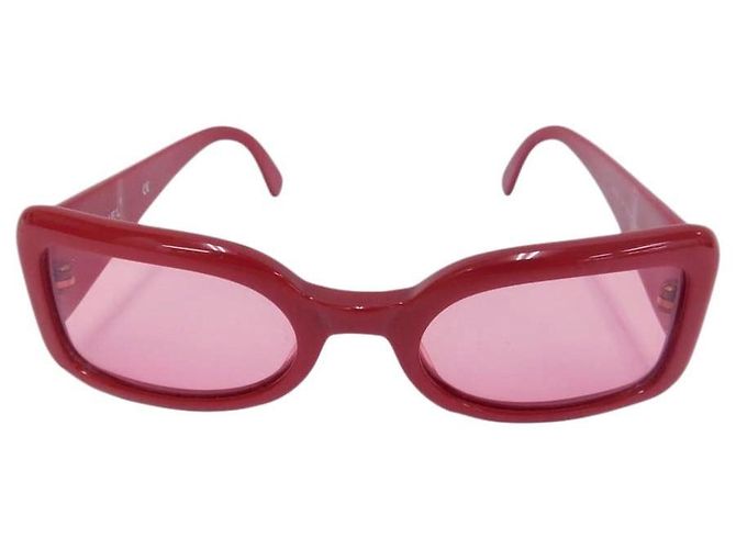 Gafas de sol rectangulares Chanel rojo cereza 05977 - vista 2