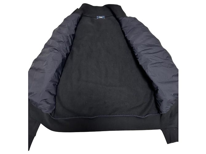Giacca Herno Hybrid Jersey di Cotone e Piumino - Nero/Navy - vista 3
