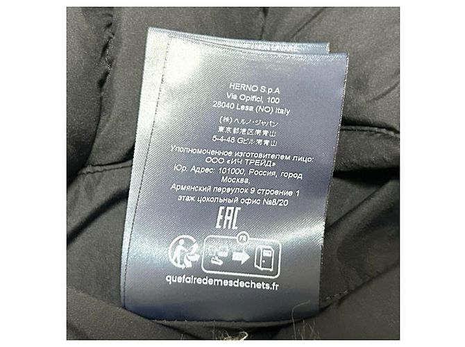 Giacca Herno Hybrid Jersey di Cotone e Piumino - Nero/Navy - vista 8