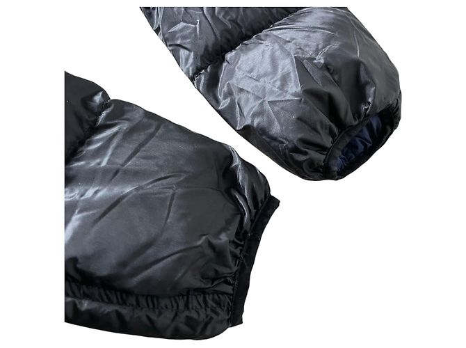 Herno Reversible Packable Hooded Down Jacket - Black/Navy - view 5