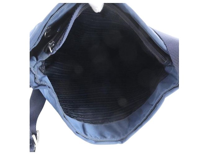 Prada Borsa a Tracolla Tessuto Nylon - Baby Blue - vista 7