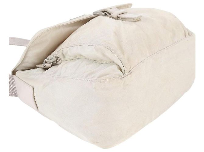 Borsa a tracolla Prada Tessuto Nylon - Crema Beige - vista 4