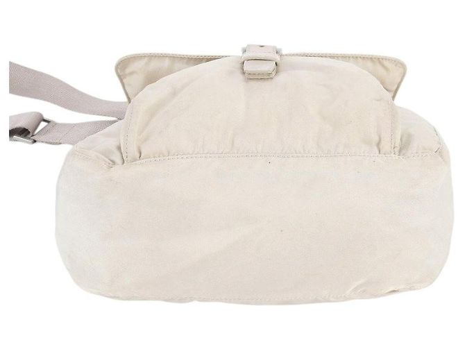Borsa a tracolla Prada Tessuto Nylon - Crema Beige - vista 6