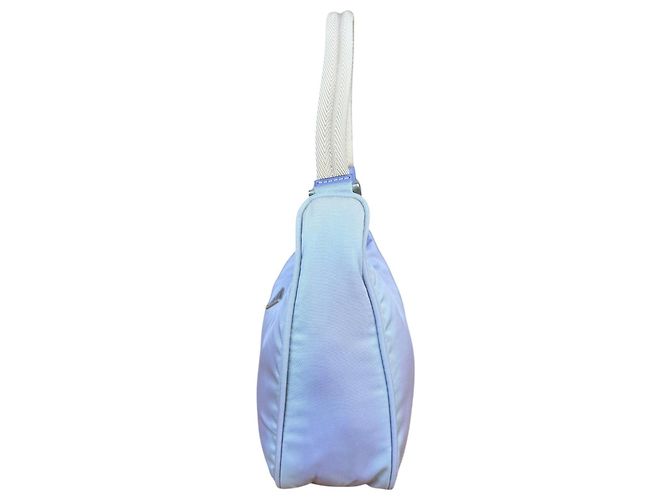 Prada Borsa Pochette Nylon Tessuto Viola Lavanda - vista 11
