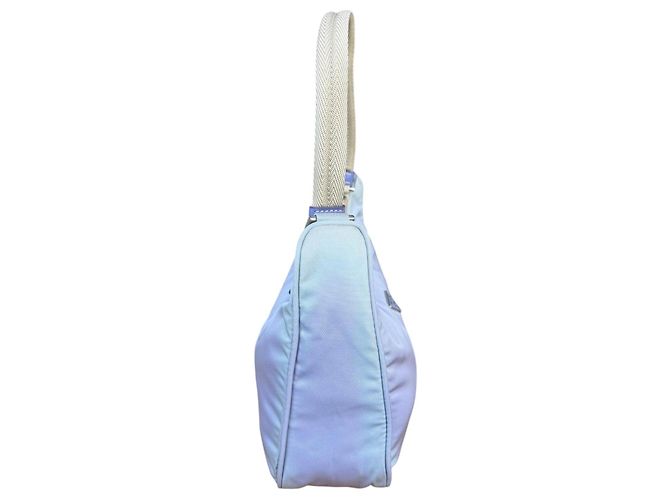 Prada Borsa Pochette Nylon Tessuto Viola Lavanda - vista 12
