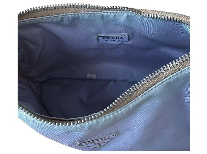 Prada Borsa Pochette Nylon Tessuto Viola Lavanda - vista 8