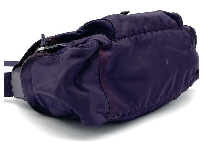 Borsa a tracolla Prada Tessuto Nylon viola - vista 2