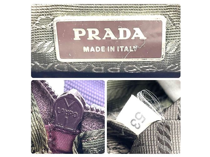 Borsa a tracolla Prada Tessuto Nylon viola - vista 8