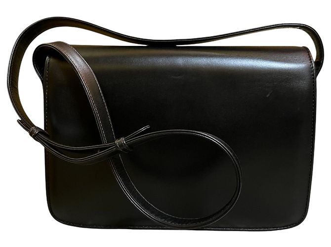 Borsa a tracolla a busta Gucci in pelle di vitello Interlocking G - vista 4