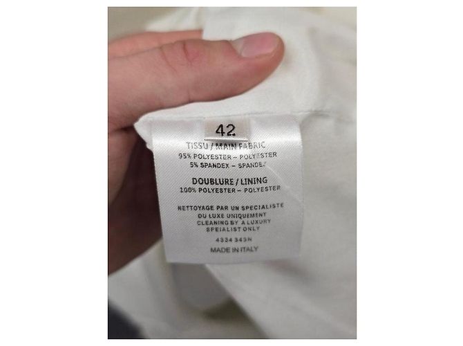 Vestido ajustado Balmain blanco - FR 42 / XL de segunda mano - vista 6