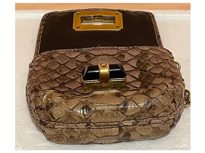 Lanvin Lancia Münzbeutel/Schlüsselanhänger aus echtem Pythonsleder - Ansicht 6