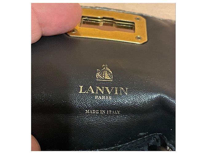 Lanvin Lancia Münzbeutel/Schlüsselanhänger aus echtem Pythonsleder - Ansicht 7