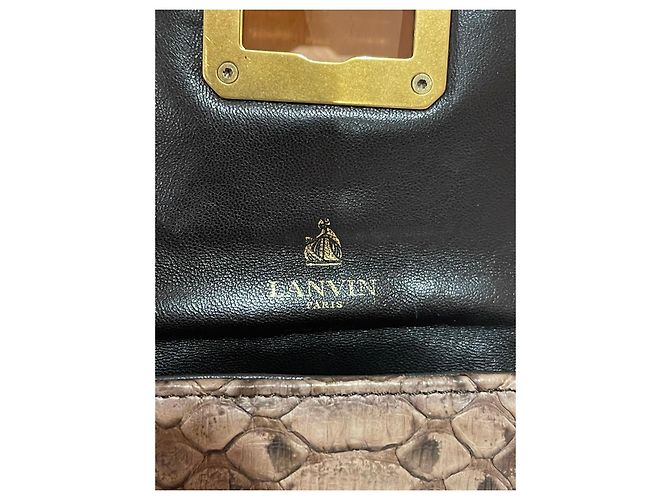 Lanvin Lancia Münzbeutel/Schlüsselanhänger aus echtem Pythonsleder - Ansicht 8