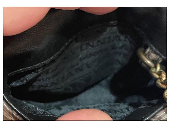 Lanvin Lancia Münzbeutel/Schlüsselanhänger aus echtem Pythonsleder - Ansicht 9