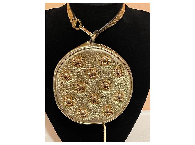 Michael Kors Mini-Börse/Runder Leder-Charm Gold - Ansicht 3