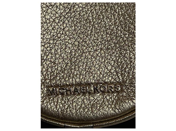 Michael Kors Mini-Börse/Runder Leder-Charm Gold - Ansicht 6