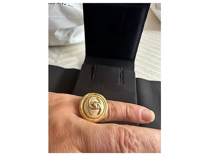 Anello Chanel Dorato e Perla nacrée - vista 10
