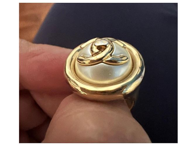 Anello Chanel Dorato e Perla nacrée - vista 6