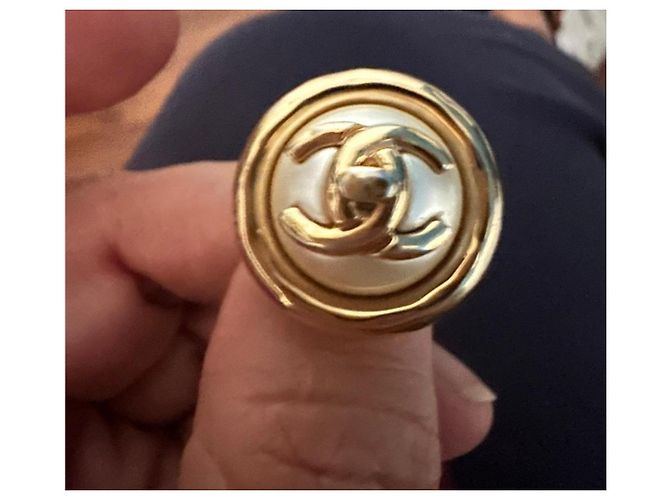 Anello Chanel Dorato e Perla nacrée - vista 7