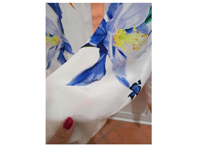Camisa Roberto Cavalli de seda con estampado de loros y flores - vista 10