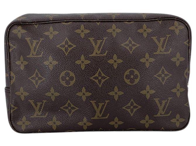 Louis Vuitton Clutch Vintage Brown Monogram Canvas Trousse Toilette 23 - vista 3