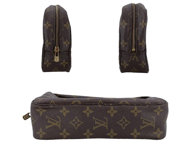 Louis Vuitton Clutch Vintage Brown Monogram Canvas Trousse Toilette 23 - vista 4
